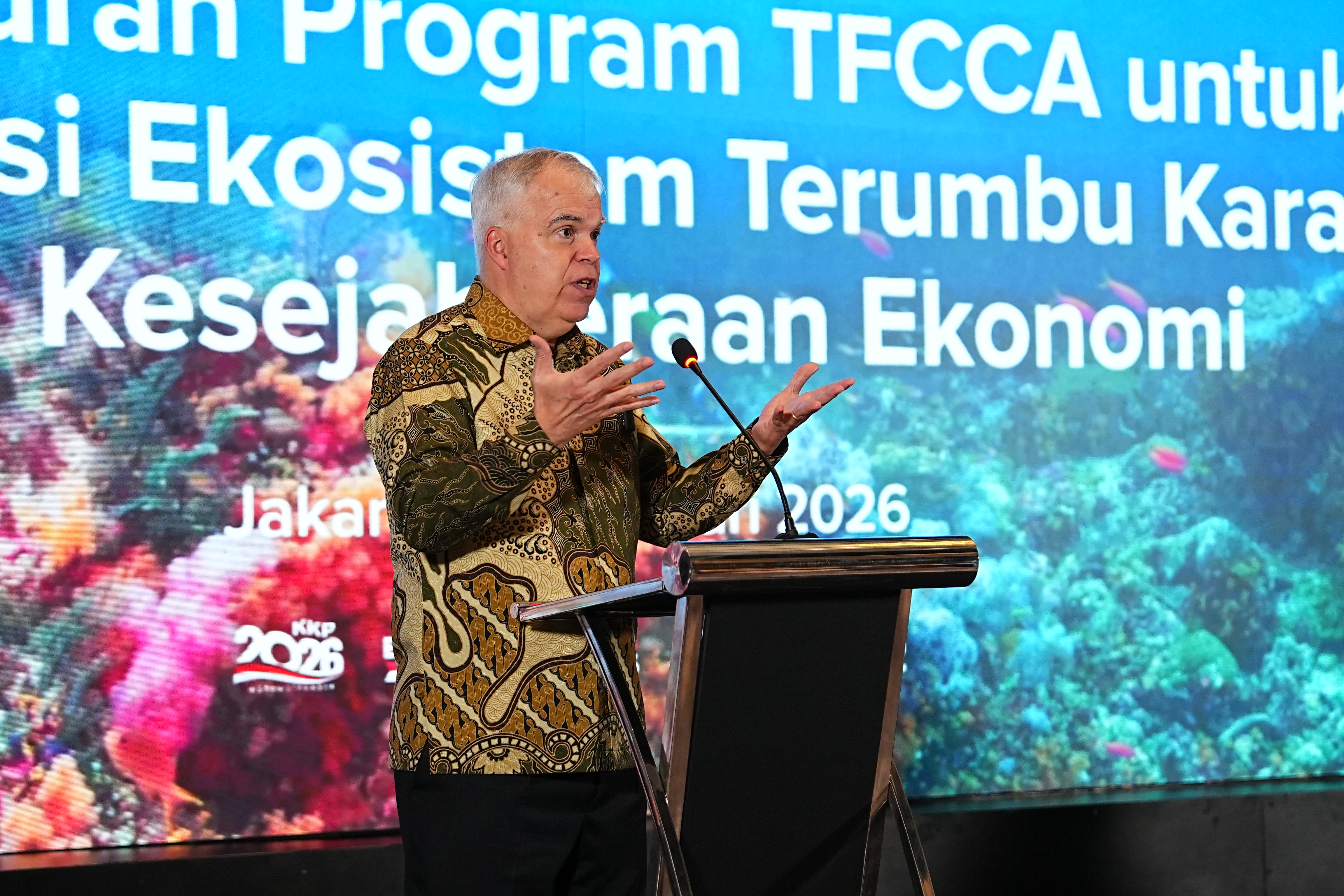 peluncuran Program Tropical Forest and Coral Reef Conservation Act (TFCCA)