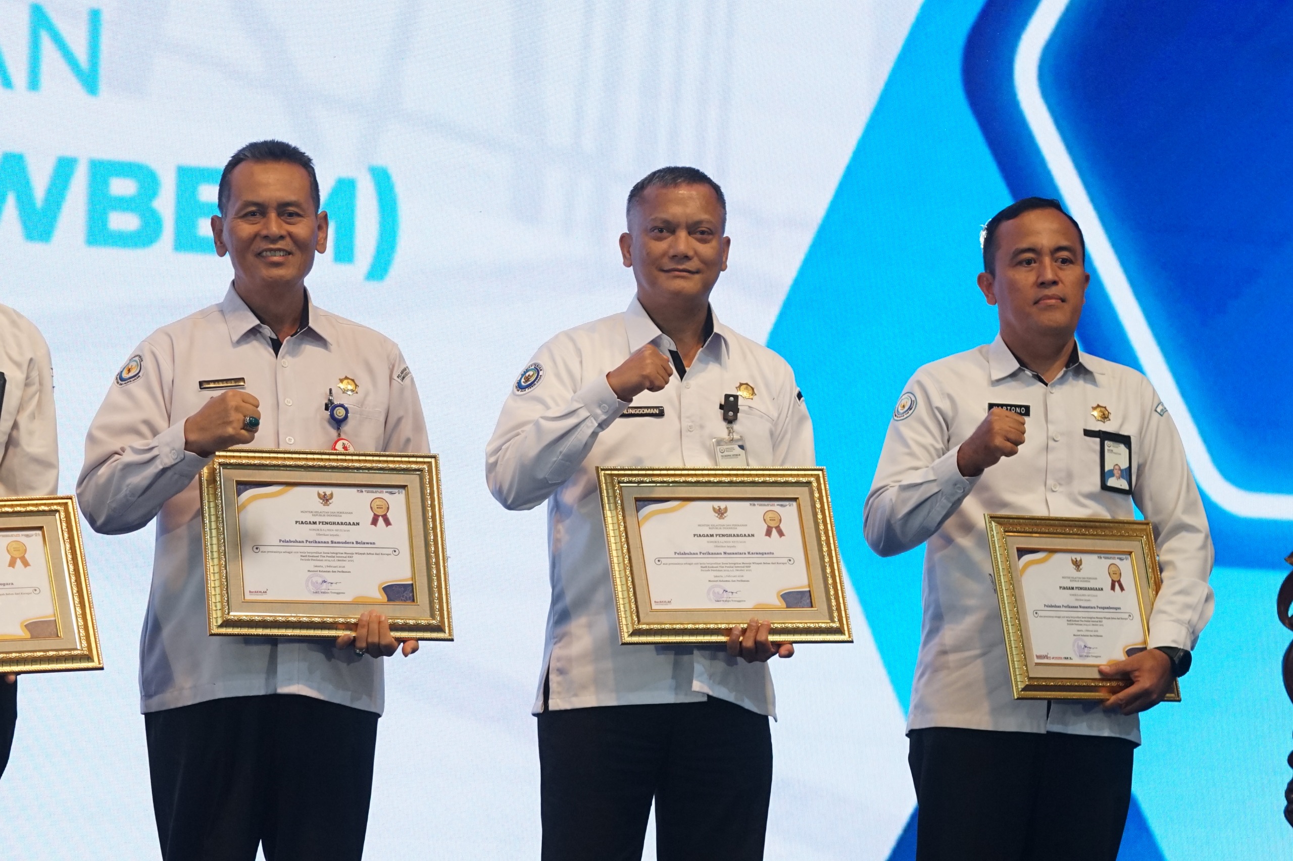 Sabet Predikat WBK, Tiga Pelabuhan Perikanan DJPT Perkuat Tata Kelola Pengawasan KKP!