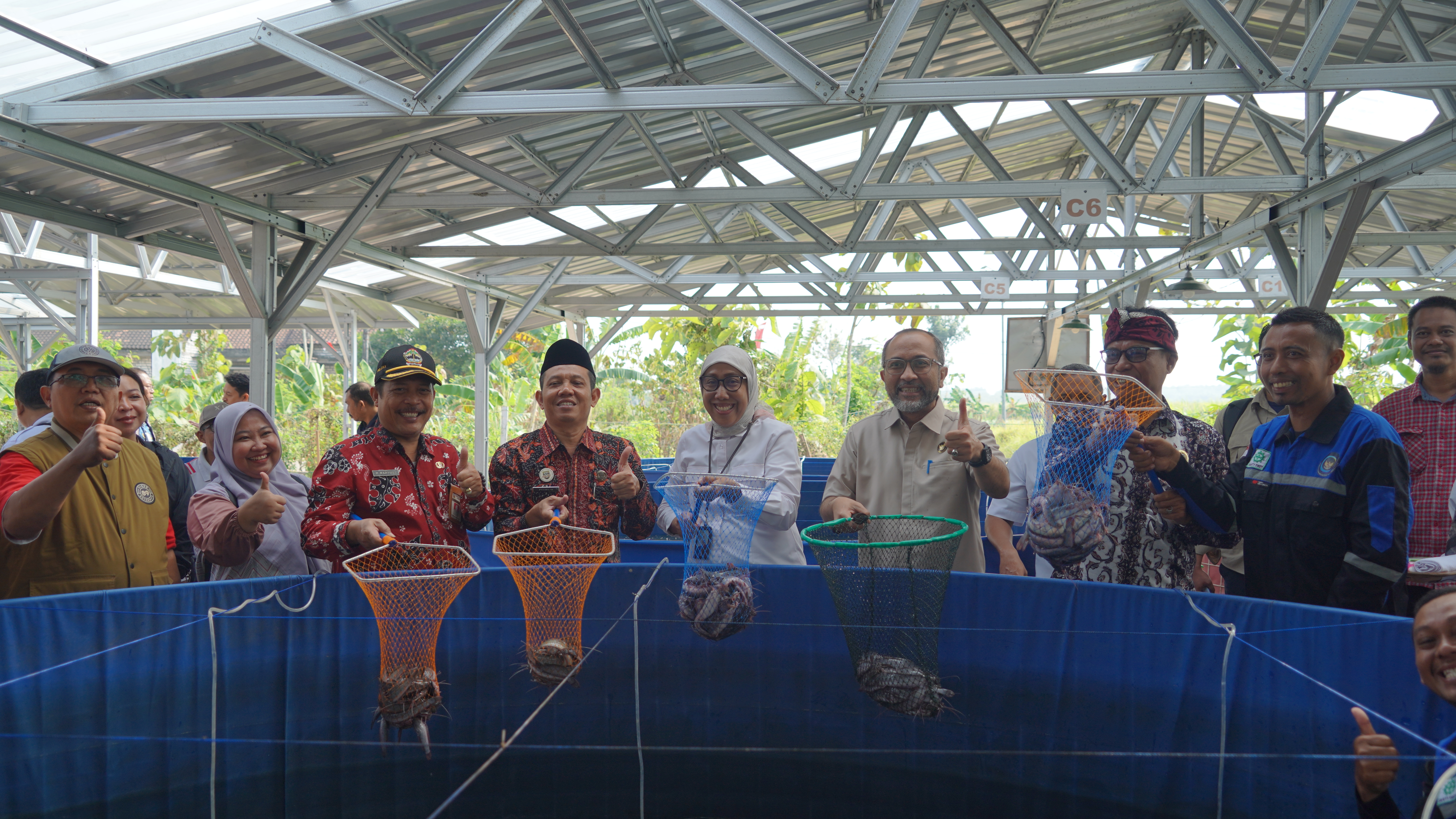 Kunjungan Kerja Budidaya Ikan Tematik di Kabupaten Rembang