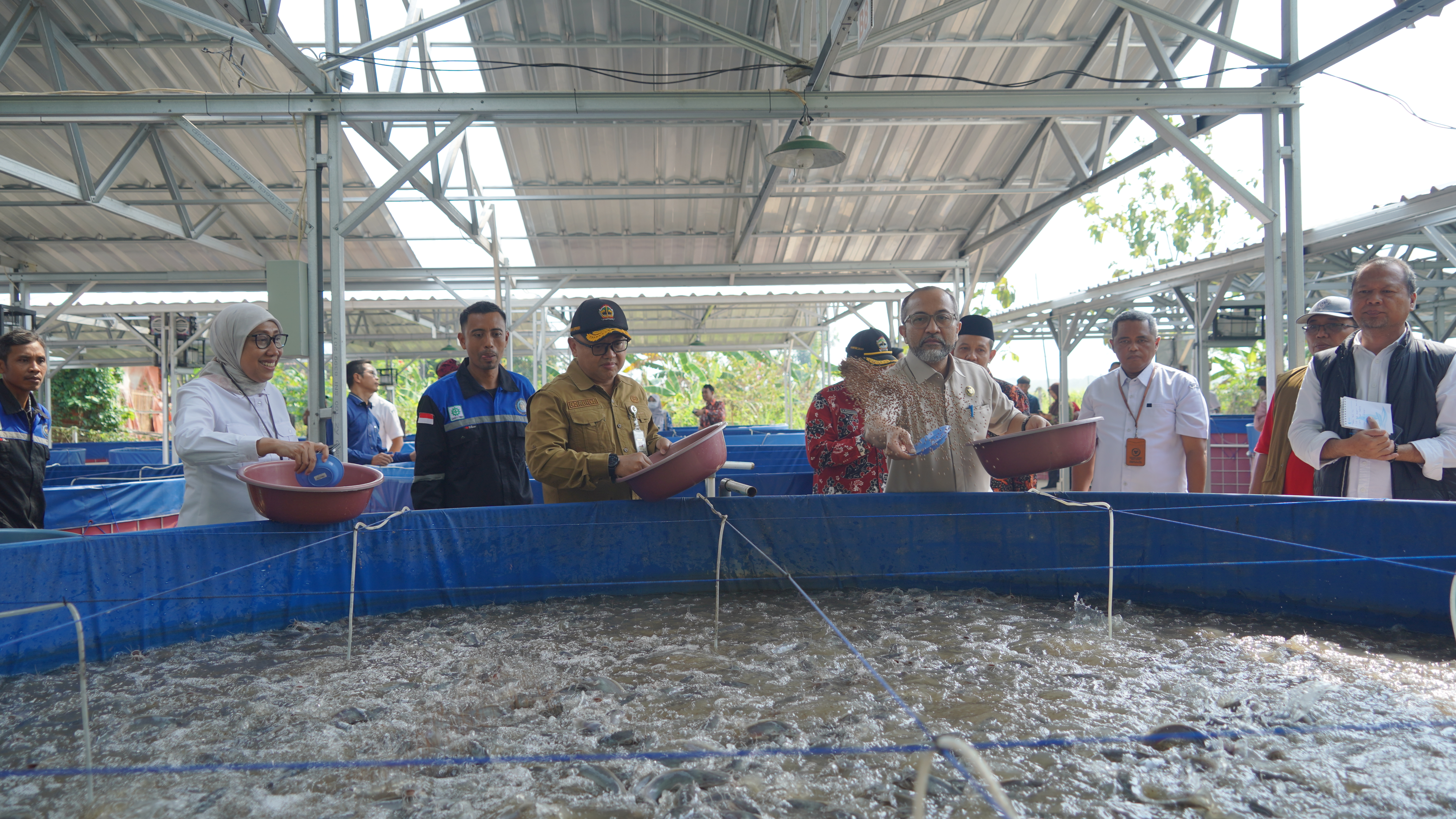 Kunjungan Kerja Budidaya Ikan Tematik di Kabupaten Rembang