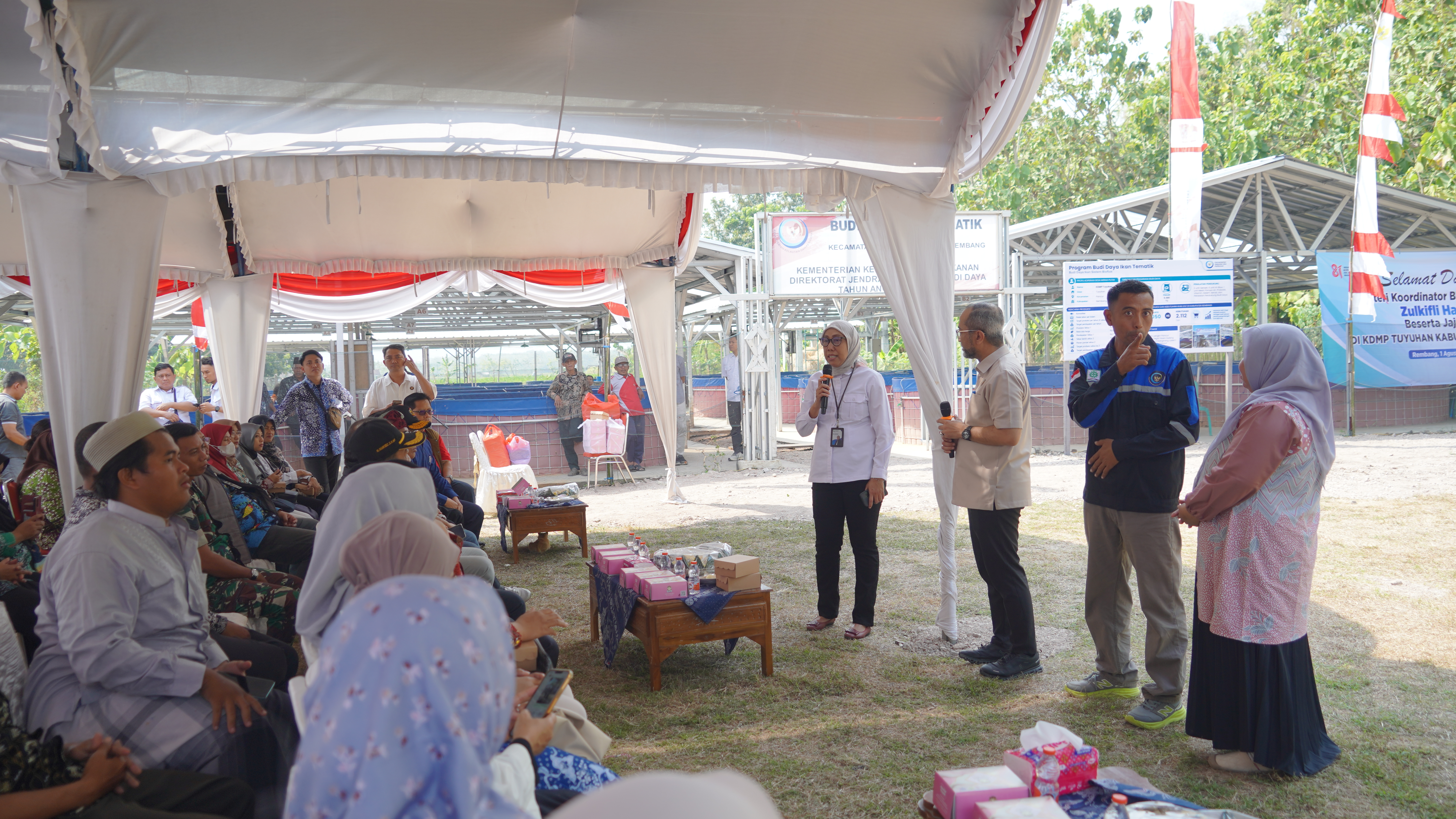 Kunjungan Kerja Budidaya Ikan Tematik di Kabupaten Rembang