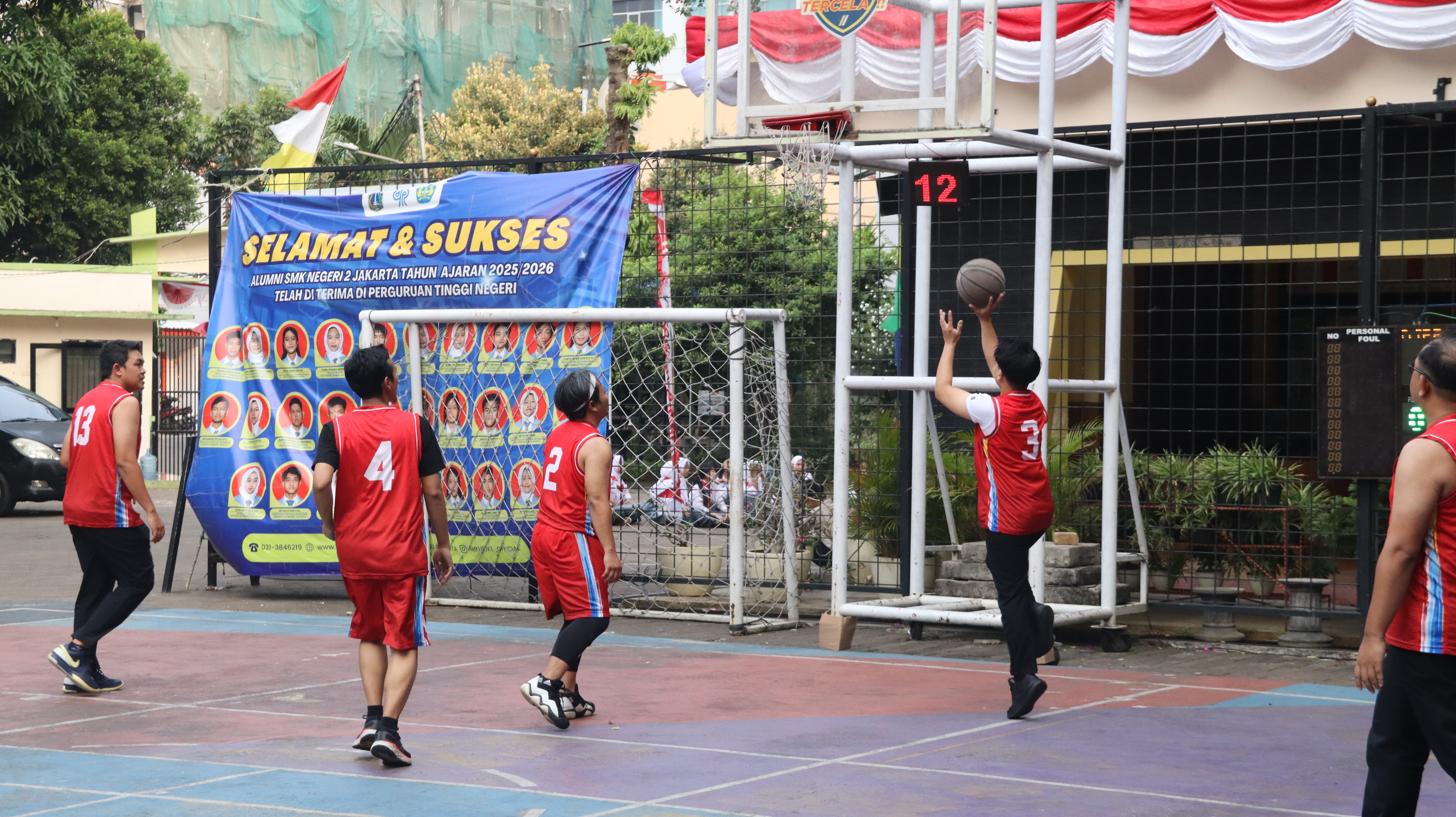 Lomba Bola Basket dalam rangka Peringatan HUT ke-81 Republik Indonesia