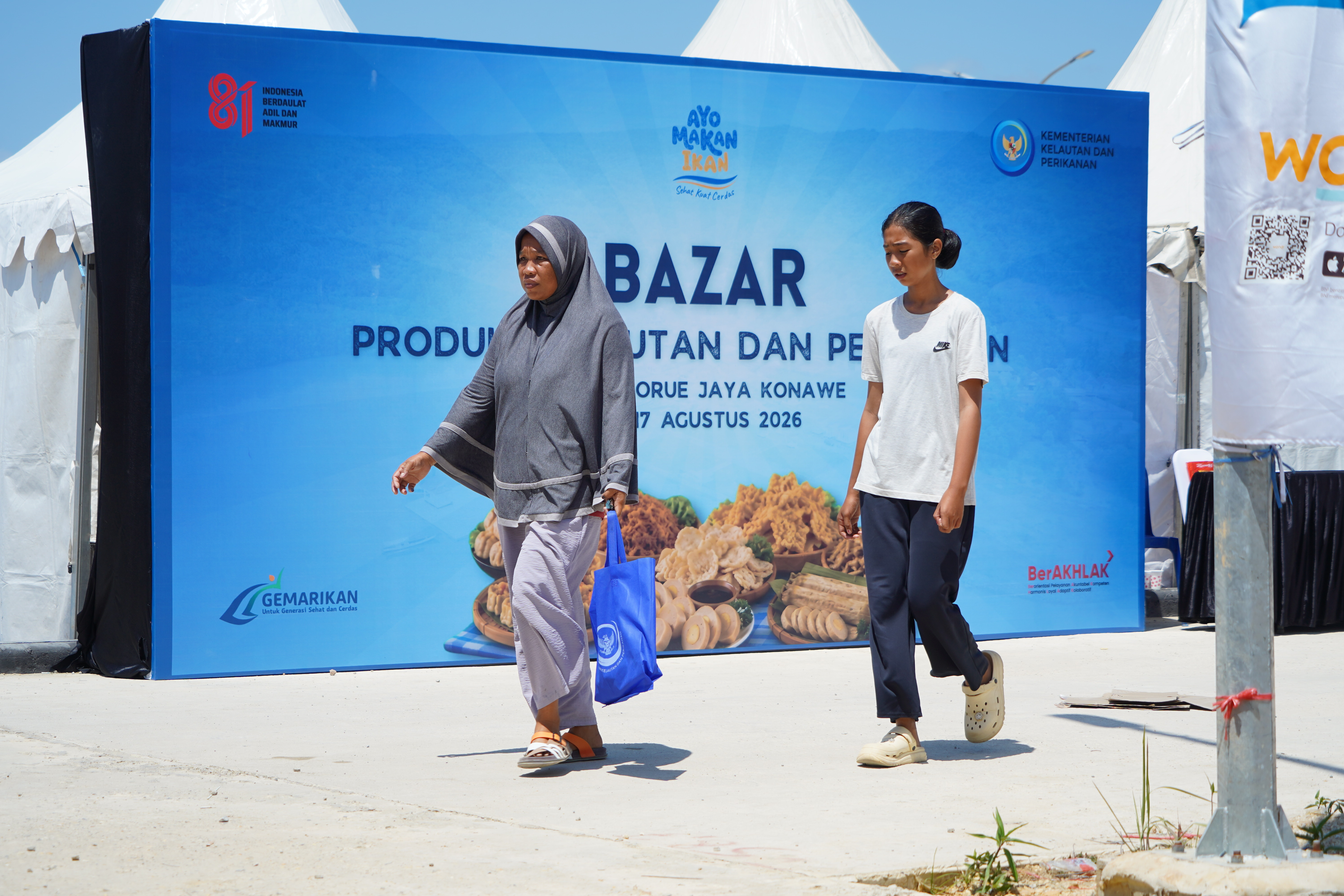 Pembagian 4.000 Paket Bantuan dan Bazar Produk Perikanan dalam Rangka HUT ke-81 Kemerdekaan RI