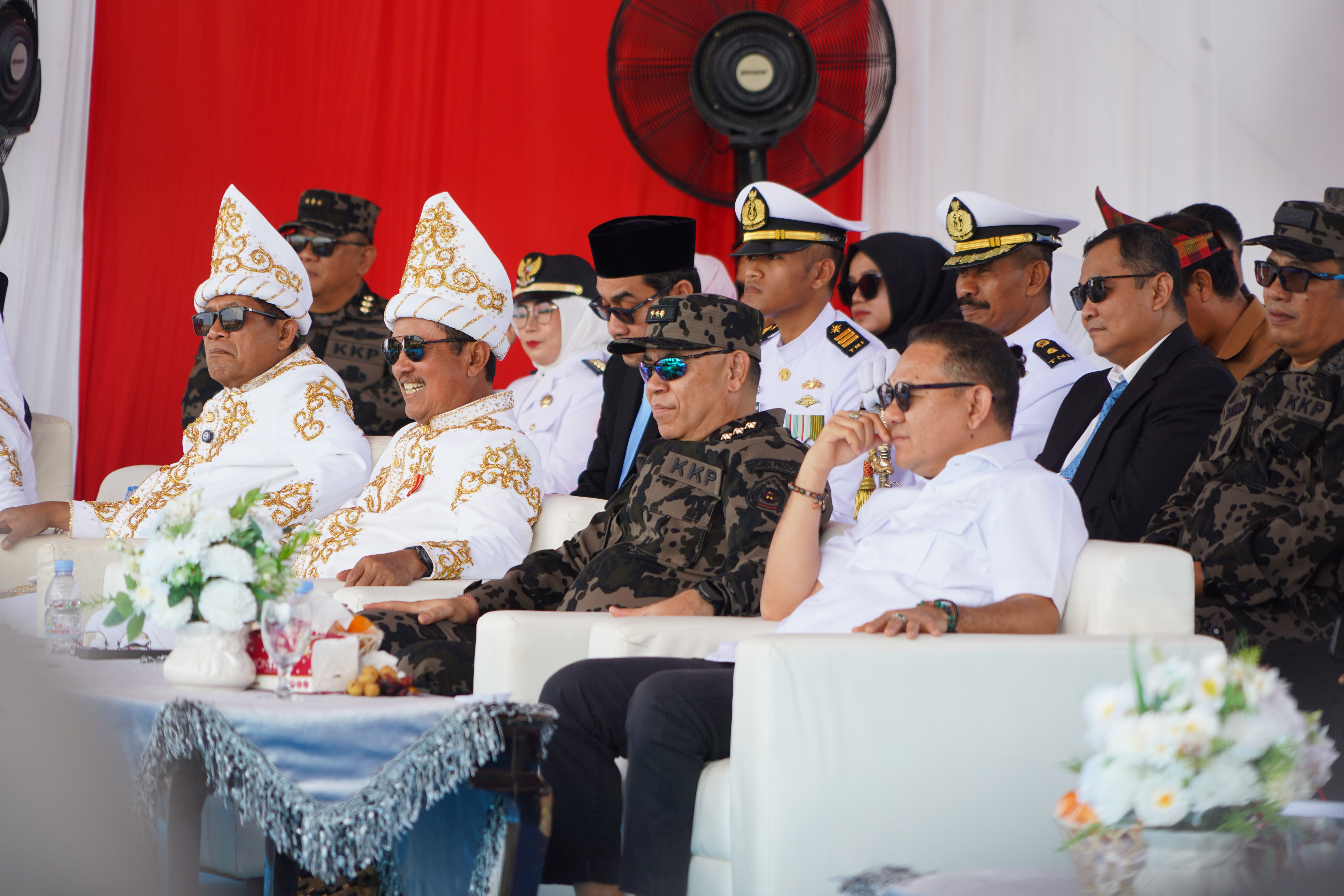 Upacara HUT RI bersama Nelayan di Kampung Nelayan Merah Putih Sorue Jaya