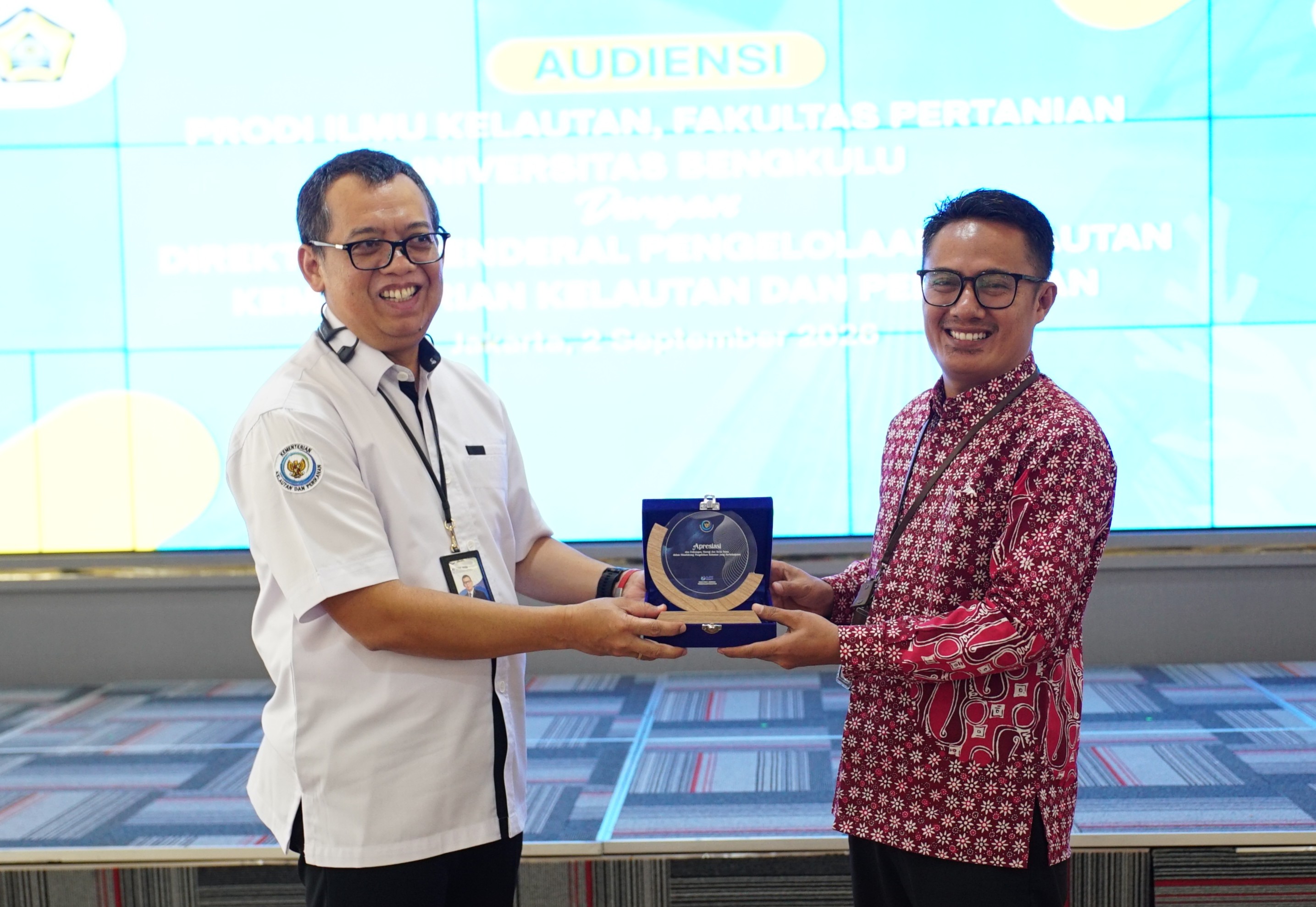 Audiensi Program Studi Ilmu Kelautan, Fakultas Pertanian, Universitas Bengkulu (UNIB)