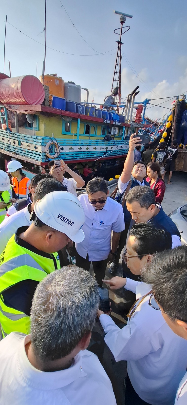 Inspektorat II Itjen KKP bersama Kejaksaan Agung RI melaksanakan pemaparan dan site visit Proyek Integrated Fishing Port Fisheries and International Fish Market