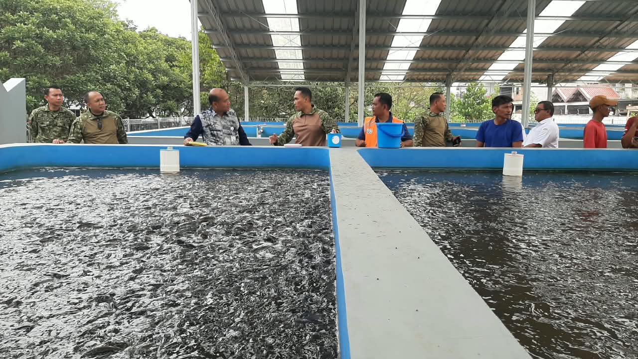 Peninjauan Mockup Budidaya Sistem RAS bersama Kopassus