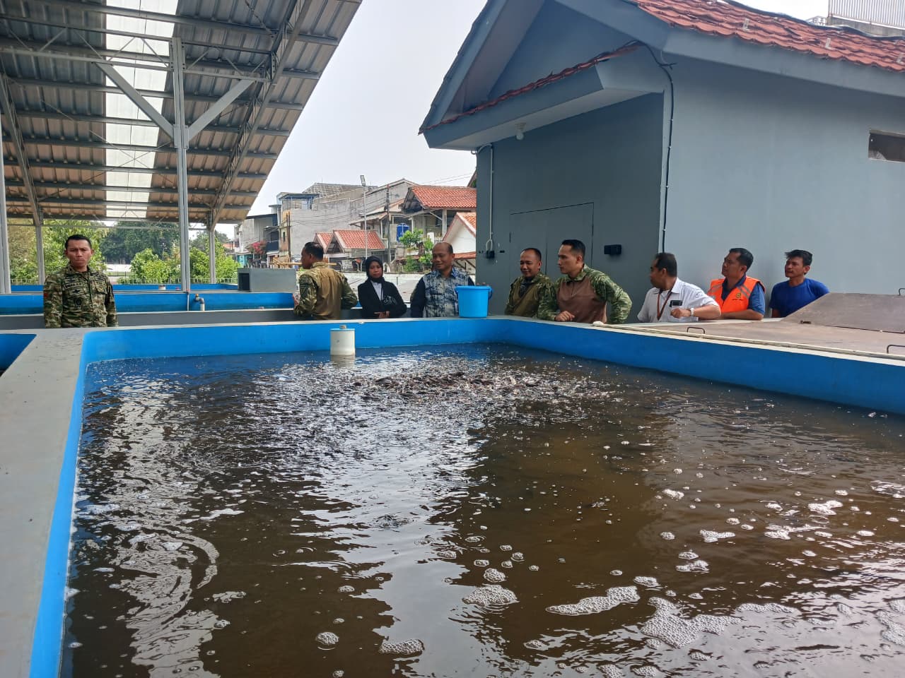 Peninjauan Mockup Budidaya Sistem RAS bersama Kopassus