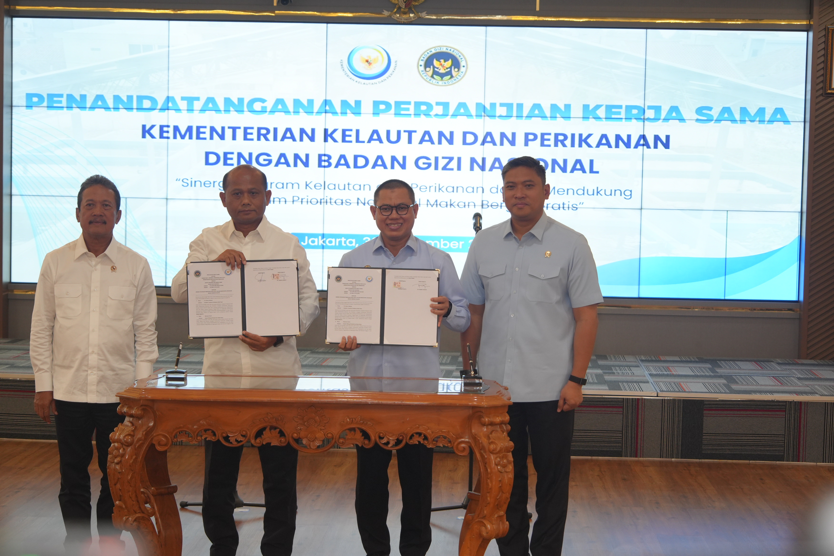 Penandatanganan Kerjasama KKP dengan BGN