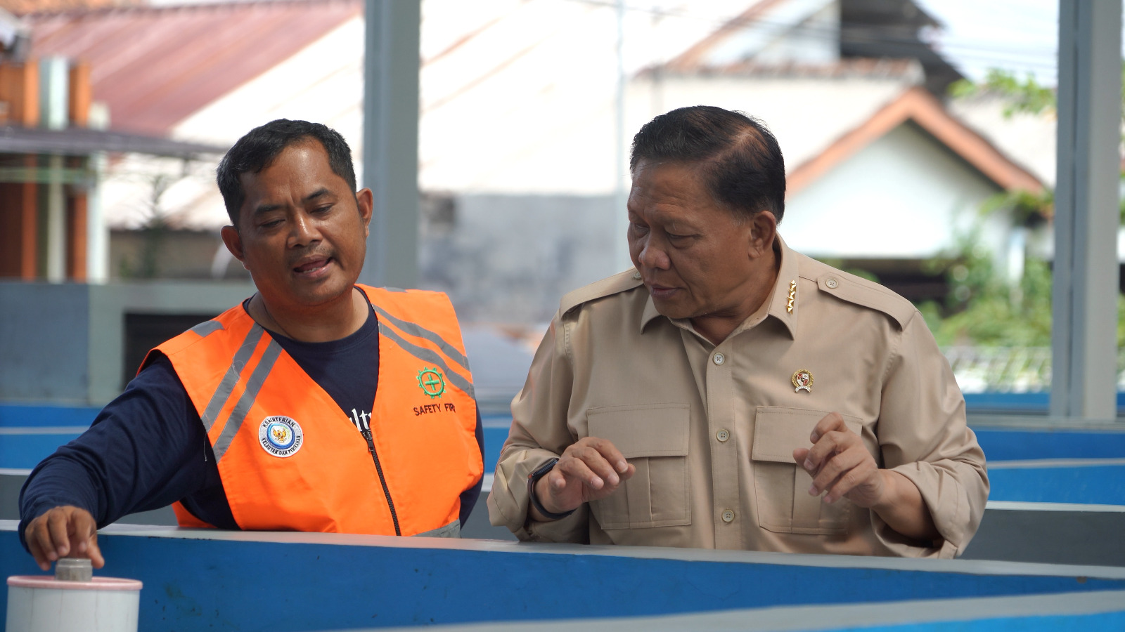 Kunjungan Kerja Wakil Menteri Kelautan dan Perikanan ke Mockup Tematik RAS Depok