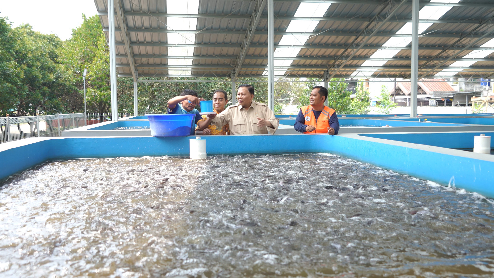 Kunjungan Kerja Wakil Menteri Kelautan dan Perikanan ke Mockup Tematik RAS Depok